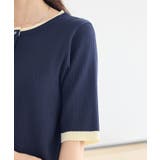 ヘンリーネック半袖ニットプルオーバー | earth music&ecology  | 詳細画像28 