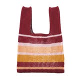マルチボーダーニットバッグ | earth music&ecology  | 詳細画像2 