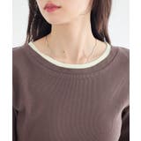 レイヤードライクバイカラープルオーバー | earth music&ecology  | 詳細画像31 