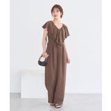 ブラウン | ラッフルサロペット | earth music&ecology 