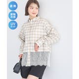 チェック | 適ON レースヘムシャツ | earth music&ecology 