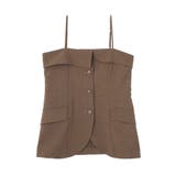 【セットアップ対応】フラップボタンビスチェ | earth music&ecology  | 詳細画像26 