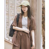 【セットアップ対応】リネンライクダブルジャケット | earth music&ecology  | 詳細画像12 