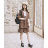 【セットアップ対応】リネンライクダブルジャケット | earth music&ecology  | 詳細画像14 