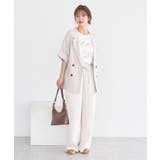 【セットアップ対応】リネンライクダブルジャケット | earth music&ecology  | 詳細画像27 