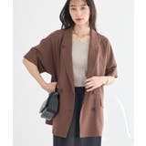 【セットアップ対応】リネンライクダブルジャケット | earth music&ecology  | 詳細画像4 