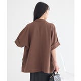 【セットアップ対応】リネンライクダブルジャケット | earth music&ecology  | 詳細画像7 