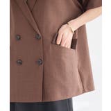 【セットアップ対応】リネンライクダブルジャケット | earth music&ecology  | 詳細画像33 