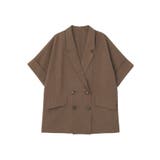 【セットアップ対応】リネンライクダブルジャケット | earth music&ecology  | 詳細画像45 