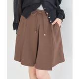 【セットアップ対応】ウエストリボンバミューダパンツ | earth music&ecology  | 詳細画像1 