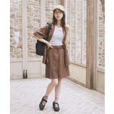 【セットアップ対応】ウエストリボンバミューダパンツ | earth music&ecology  | 詳細画像9 