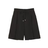 ブラック | 【セットアップ対応】ウエストリボンバミューダパンツ | earth music&ecology 