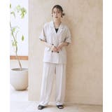 【セットアップ対応】リネンライクリラックスパンツ | earth music&ecology  | 詳細画像10 