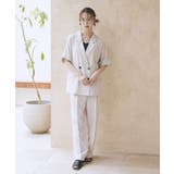 【セットアップ対応】リネンライクリラックスパンツ | earth music&ecology  | 詳細画像11 