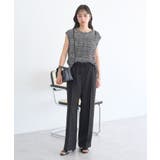 【セットアップ対応】リネンライクリラックスパンツ | earth music&ecology  | 詳細画像12 