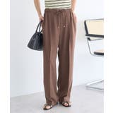 【セットアップ対応】リネンライクリラックスパンツ | earth music&ecology  | 詳細画像15 