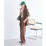 【セットアップ対応】リネンライクリラックスパンツ | earth music&ecology  | 詳細画像18 