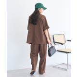 【セットアップ対応】リネンライクリラックスパンツ | earth music&ecology  | 詳細画像19 