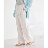 【セットアップ対応】リネンライクリラックスパンツ | earth music&ecology  | 詳細画像3 