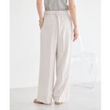 【セットアップ対応】リネンライクリラックスパンツ | earth music&ecology  | 詳細画像4 