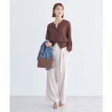 【接触冷感】ボタンアソートクルーネックカーディガン | earth music&ecology  | 詳細画像17 