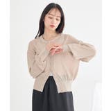 【接触冷感】ボタンアソートクルーネックカーディガン | earth music&ecology  | 詳細画像2 