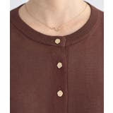 【接触冷感】ボタンアソートクルーネックカーディガン | earth music&ecology  | 詳細画像34 