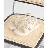 アイボリー | ギャザークロスサンダル | earth music&ecology 