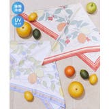 【接触冷感】UV対策フルーツ柄スカーフ | earth music&ecology  | 詳細画像1 