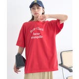 レッド | 【接触冷感】アソートプリントTシャツ | earth music&ecology 