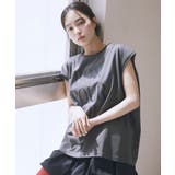フレンチスリーブプリントTシャツ | earth music&ecology | 詳細画像14