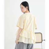 異素材ドッキンググラフィックTシャツ | earth music&ecology  | 詳細画像10 