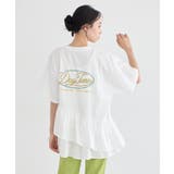 異素材ドッキンググラフィックTシャツ | earth music&ecology  | 詳細画像16 
