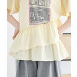 異素材ドッキンググラフィックTシャツ | earth music&ecology  | 詳細画像23 