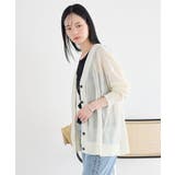 【一部WEB限定】シアーVネックカーディガン | earth music&ecology | 詳細画像24