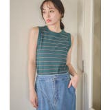 グリーン | 【WEB限定】リブタンクトップ | earth music&ecology