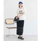 シャーリングロゴTシャツ | earth music&ecology  | 詳細画像10 