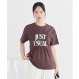 シャーリングロゴTシャツ | earth music&ecology  | 詳細画像13 