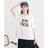 シャーリングロゴTシャツ | earth music&ecology  | 詳細画像6 