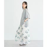 フラワーシアープリントスカート | earth music&ecology  | 詳細画像12 