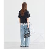裾レースロゴプリントTシャツ | earth music&ecology | 詳細画像17