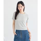 アイレットミニ裏毛Tシャツ | earth music&ecology  | 詳細画像3 