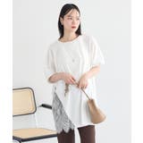 アシメレースビッグTシャツ | earth music&ecology  | 詳細画像2 