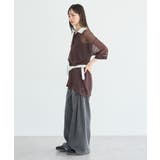 サイドタックスーパーワイドデニムパンツ | earth music&ecology | 詳細画像6