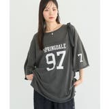 ナンバリングビッグTシャツ | earth music&ecology | 詳細画像14