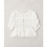 レースティアードシャーリングブラウス | earth music&ecology  | 詳細画像1 