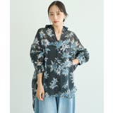 花柄シアーシャツ | earth music&ecology | 詳細画像10