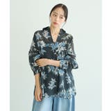 花柄シアーシャツ | earth music&ecology | 詳細画像12