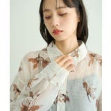 花柄シアーシャツ | earth music&ecology | 詳細画像16
