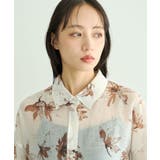 花柄シアーシャツ | earth music&ecology | 詳細画像17
